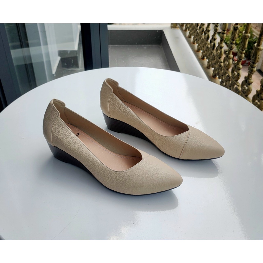 Giày Đế Xuồng 3p Cực xinh, Chất liệu Da bò chuẩn Vnxk .