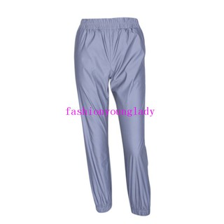 Quần jogger phong cách đường phản quang cho nữ