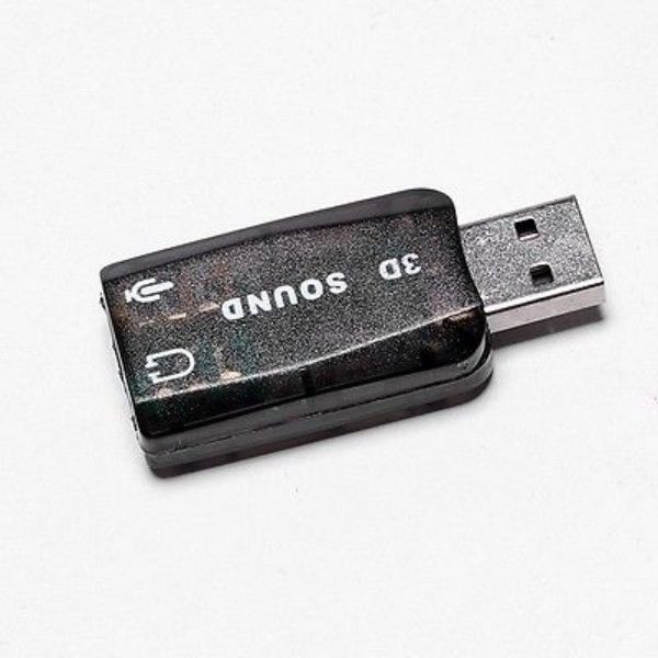 Đầu Chuyển Đổi Thẻ Âm Thanh 3d Usb 2.0 Sang 3.5mm Cho Tai Nghe / Mic 5.1