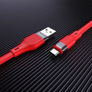 Cáp Micro USB Hoco U72 bọc Silicon chống đứt - Bảo hành 12 tháng