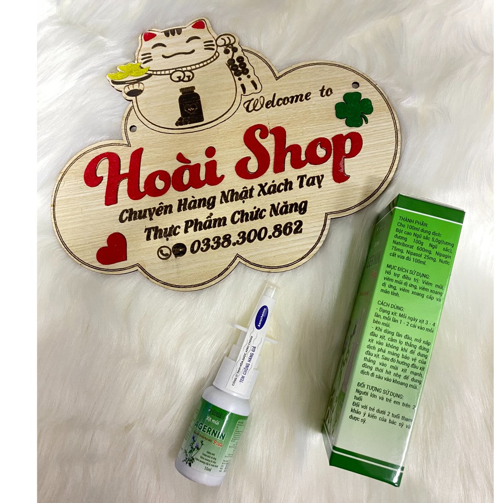 Xịt mũi AGERNIN Plus chai 15ml