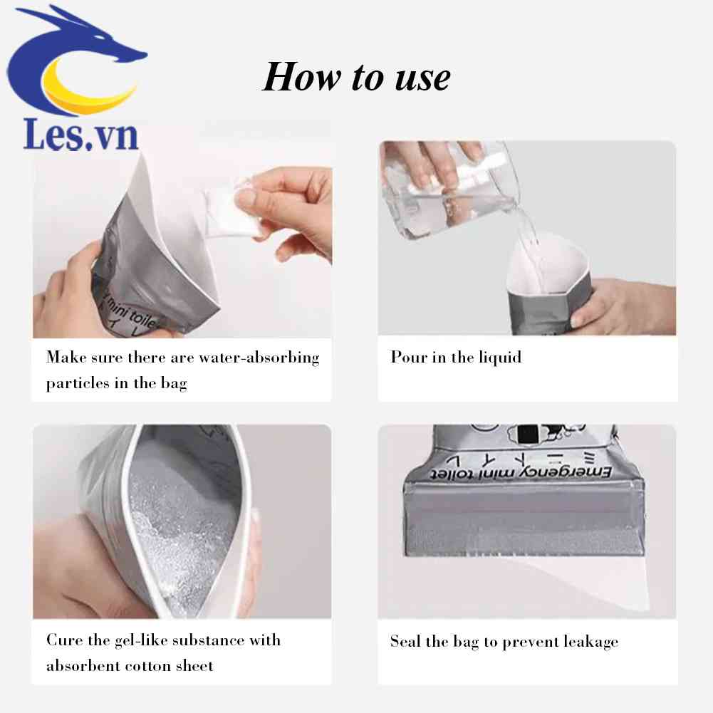 Túi Đi Vệ Sinh Khẩn Cấp Sử Dụng Một Lần Tiện Lợi