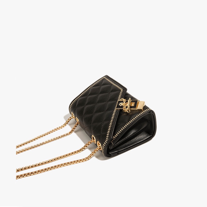 Túi đeo chéo IELGY họa tiết sọc thoi thiết kế dáng vuông phong cách Hàn Quốc