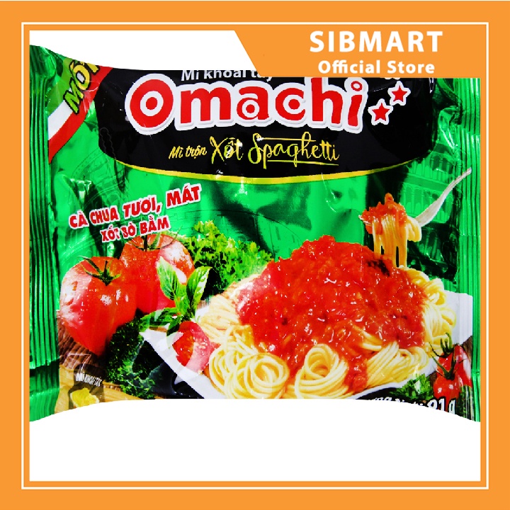 [ MÓN NGON MỖI NGÀY ] Mì Omachi trộn Spagetty 91g - Sinmart Official Store - SX0005