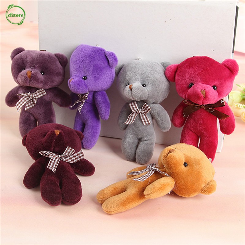 Gấu bông mini 12cm bằng cotton PP mềm mại