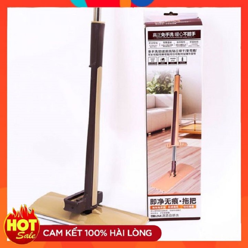 Cây lau nhà tự vắt ⚡TẶNG KÈM GIẺ LAU ⚡Spain mop 360 vắt cực khô, lau nhà tiện lợi