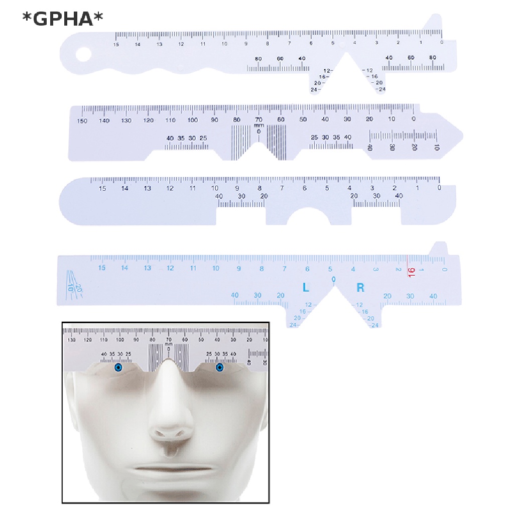 Set 4 Thước Đo Khoảng Cách PD 4 Loại Mắt Trắng