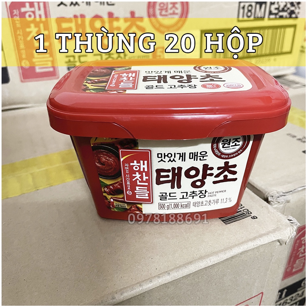 1 Thùng 20 Hộp Tương ớt Hàn Quốc GOICHUGIANG hộp 500g