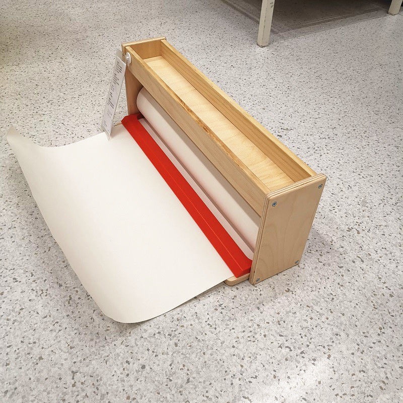 Cuộn Giấy Vẽ Tranh Ikea Mora Bằng Gỗ Trơn Để Bàn Cho Bé