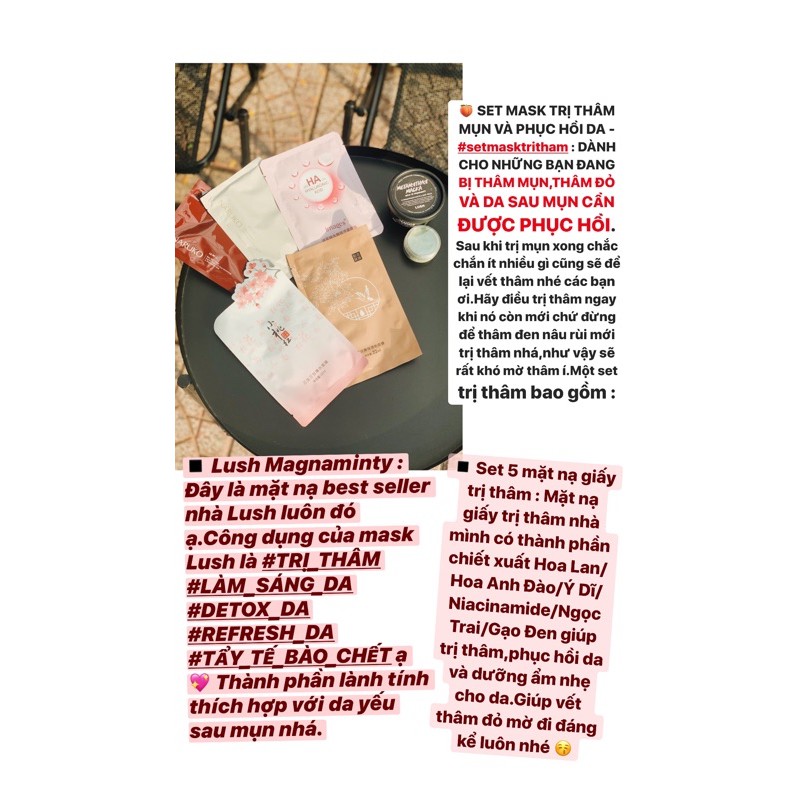 SET MASK GIẢM THÂM PHỤC HỒI DA