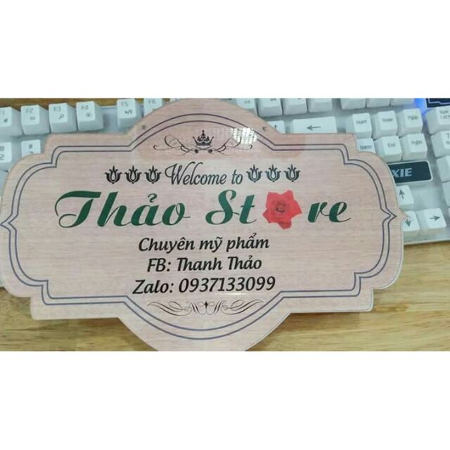Bảng hiệu shop online mini