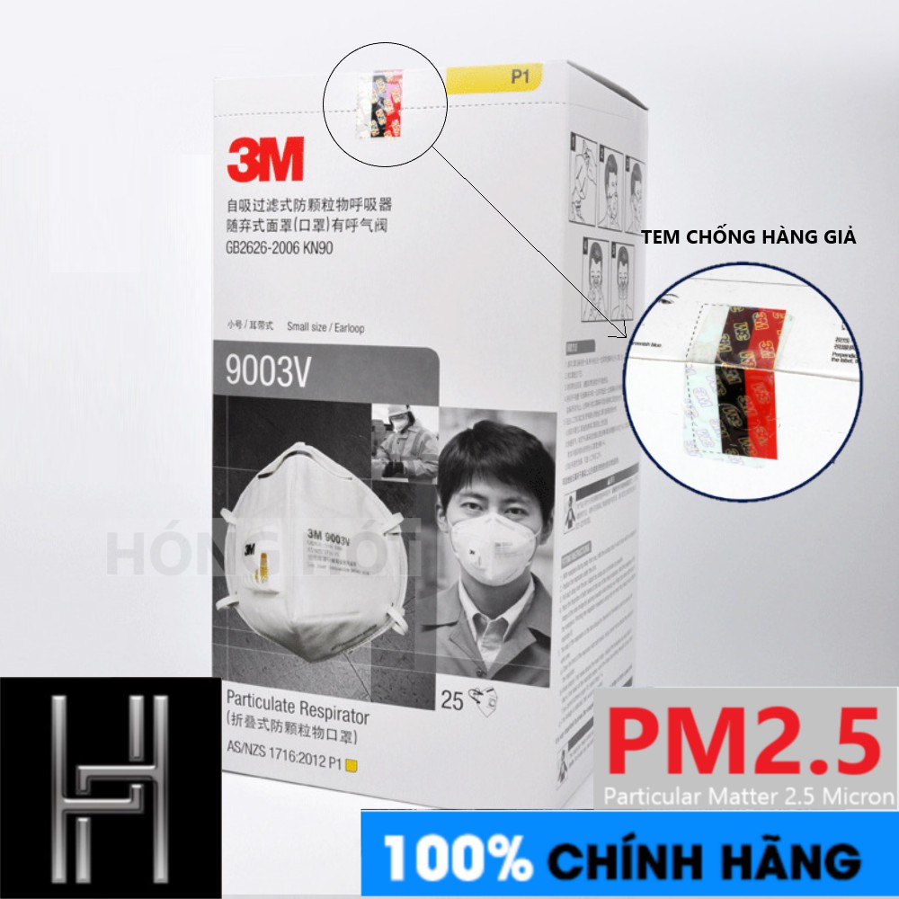 Hộp 10-25 Khẩu trang trẻ em 3M 9003V chính hãng - cho trẻ từ 6 tuổi | BigBuy360 - bigbuy360.vn