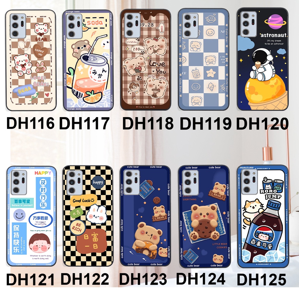 Ốp lưng Samsung NOTE 20 / NOTE 20 ULTRA in hình 3D GẤU cute be@r, soda, happy day cực hot ,thời thượng