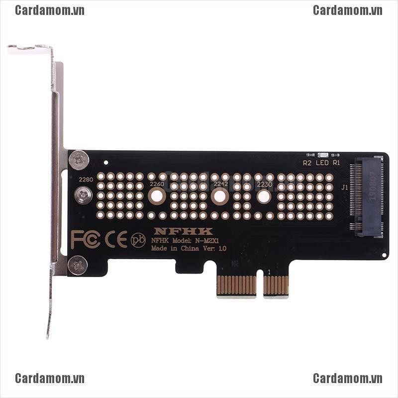 {carda} NVMe PCIe M.2 NGFF SSD to PCIe x1 adapter card PCIe x1 to M.2 card with bracket{LJ}