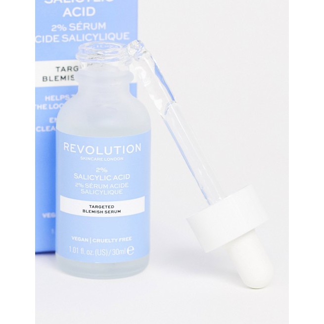 [TOP 1 SHOPEE] Tinh chất BHA Revolution Skincare 2% Salicylic Acid Targeted Blemish Serum 30ml (Bill Anh)