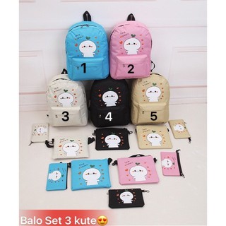 Set Balo Mầm Cây Kute