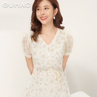 Đầm hoa cổ đăng ten DA985 GUMAC