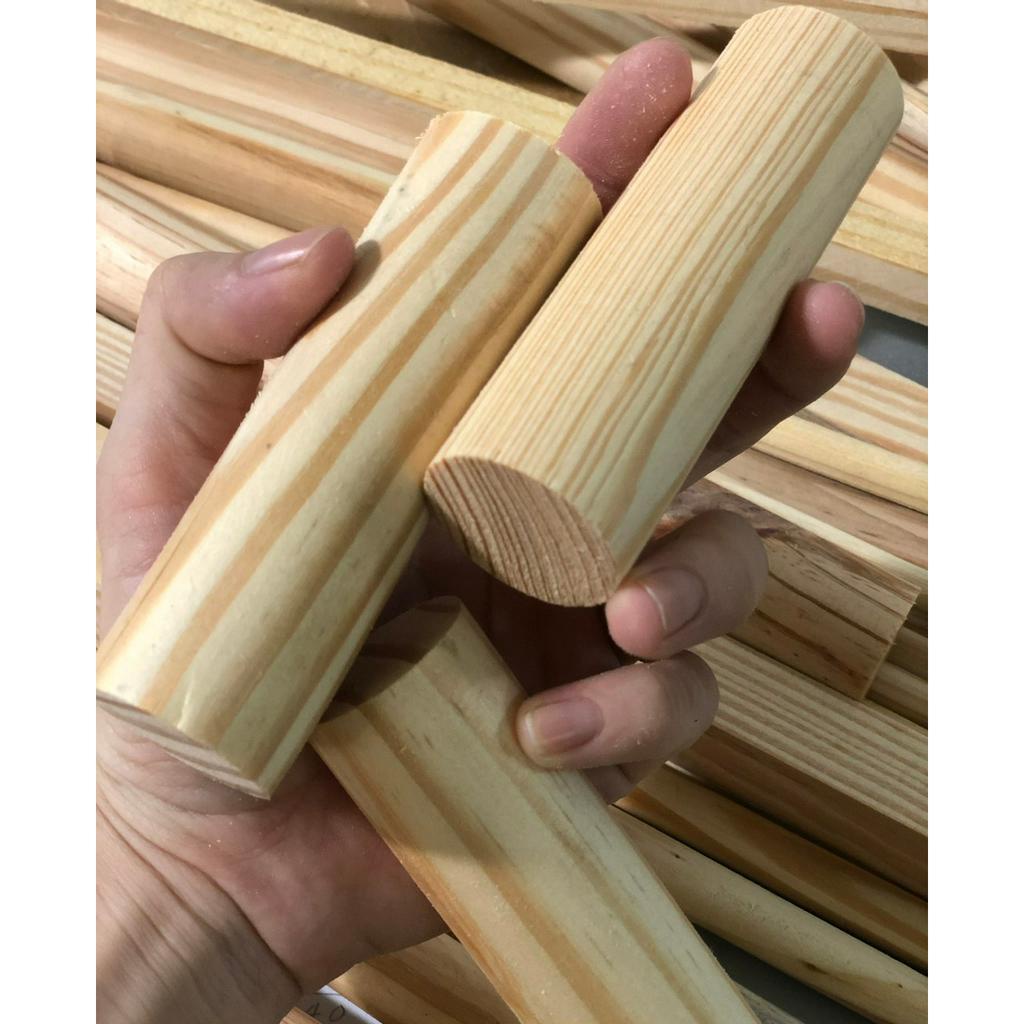 Thanh gỗ tròn, đường kính 12mm,15mm,20mm, dài 5cm,7cm,10cm,20cm,30cm, làm mô hình,handmade,DIY, phi 12,15,20