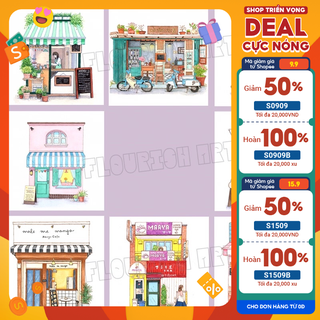 Bản vẽ lineart chủ đề nhà cửa/phong cảnh- phần 5