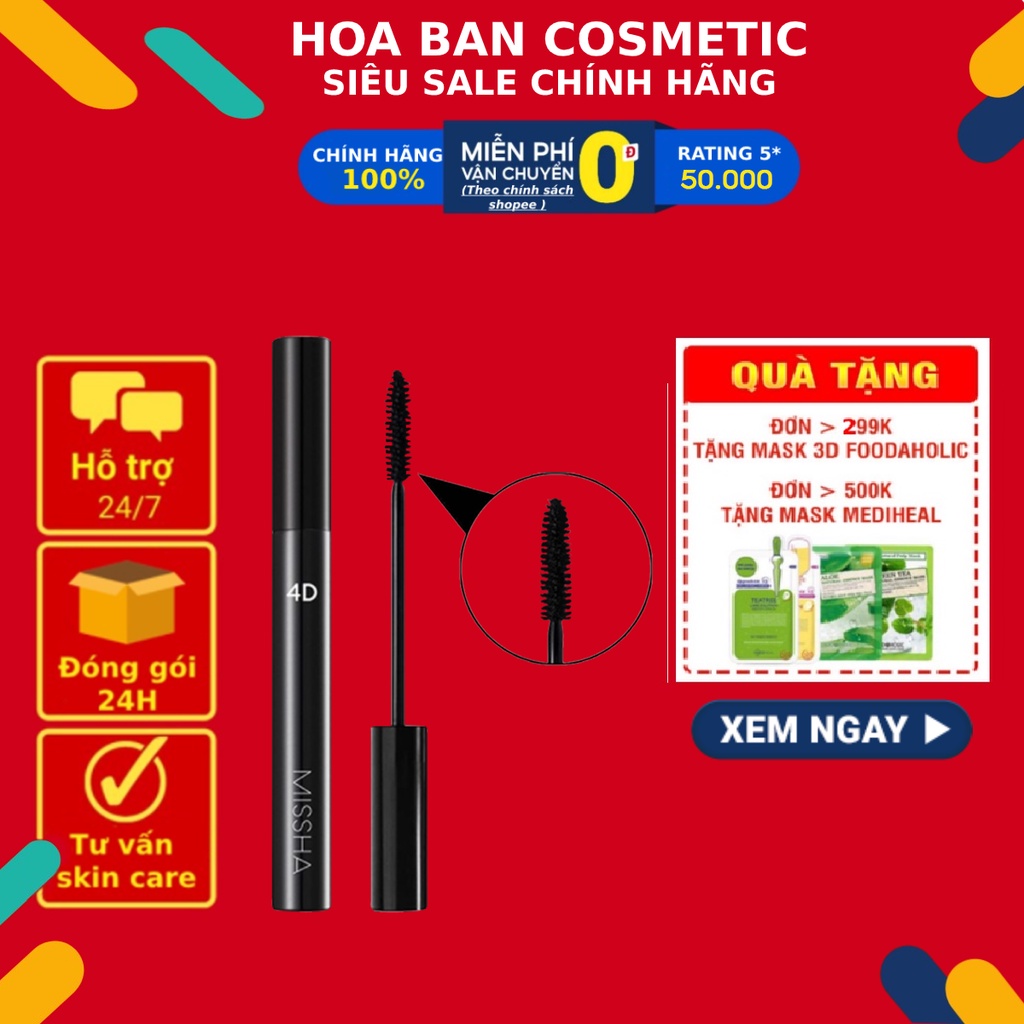 Chải Mi Mascara The Style 4D Missha Chuốt Mi Mascara