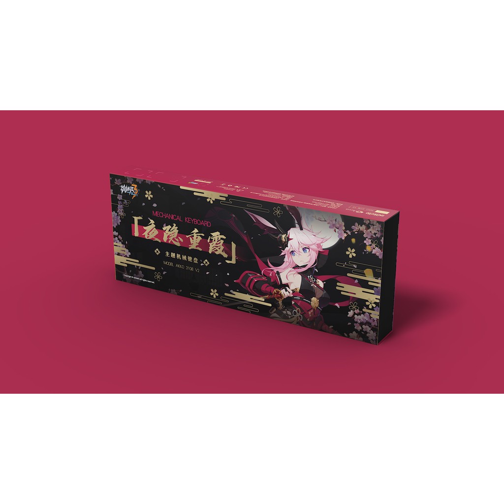 Bàn phím cơ Akko 3108 Honkai Impact 3rd – Yae Sakura