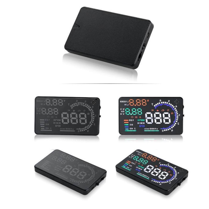 Hiển Thị Tốc Độ Trên Kính Lái HUD A8 OBD II