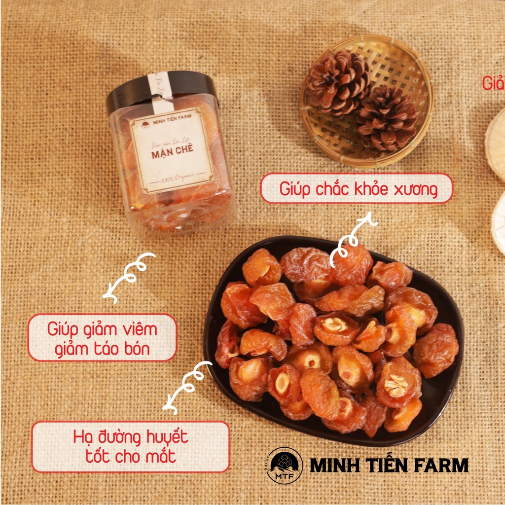 Mận chẻ sấy dẻo chuẩn organic 200gr- 350gr Gốc Đà Lạt Minh Tiến Farm
