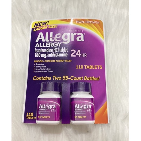 Allegra 24 Hour Allergy 180mg 110 Viên