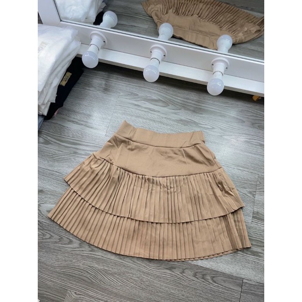 CHÂN VÁY XẾP LY NHỎ 2 TẦNG KANIMI U88