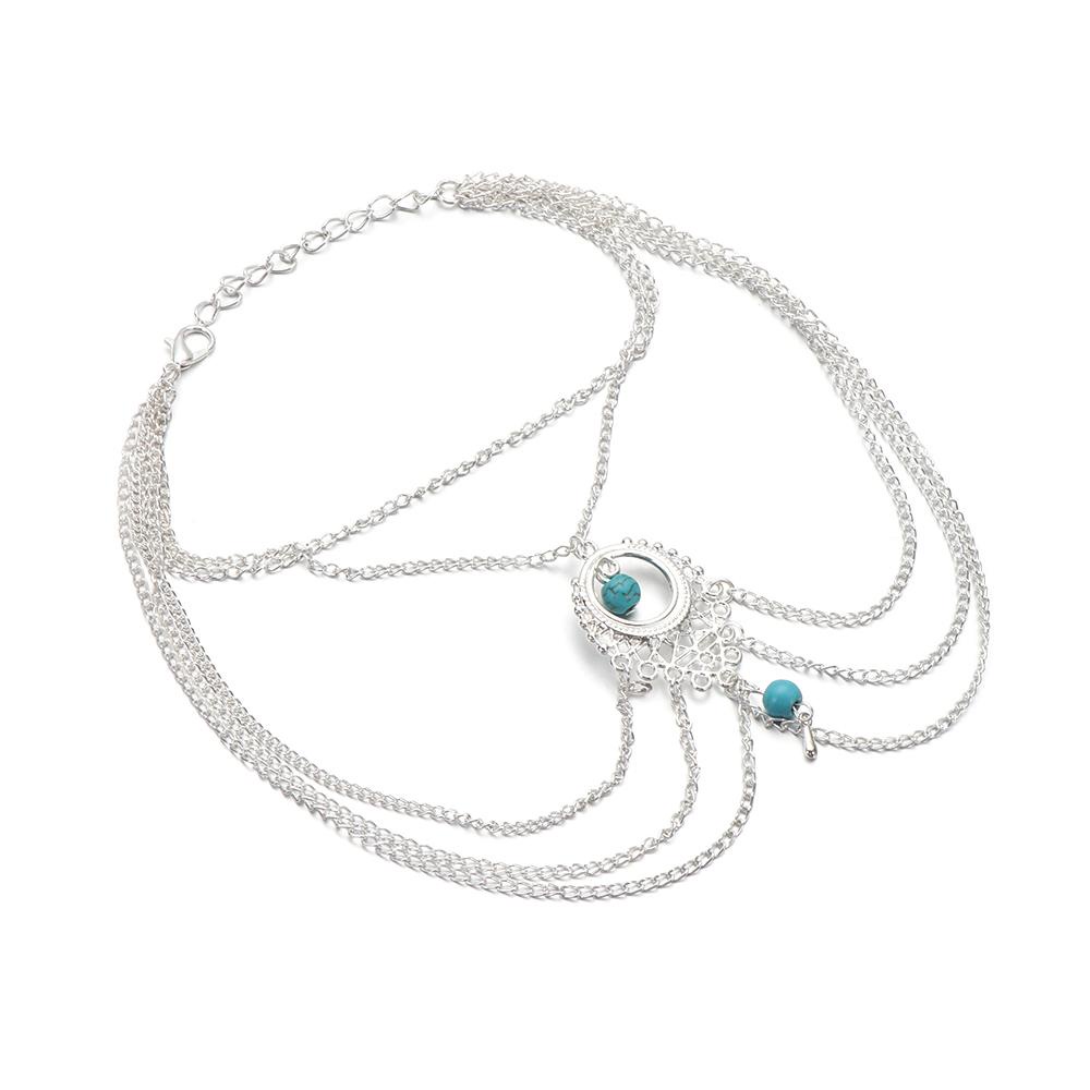 NIUYOU Lắc Chân Nhiều Lớp Phong Cách Bohemia Cho Nữ