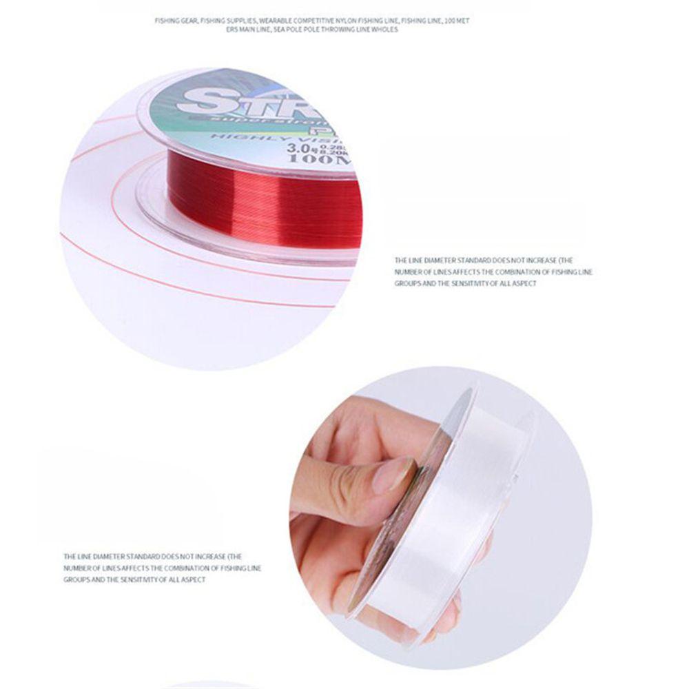 LETTER High Tensile Fluoro Carbon Strong Rope Cord Polyester Bait Fishing Line Nylon Monofilament Angling Invisible Wire Elastic Thread Spool/Multicolor