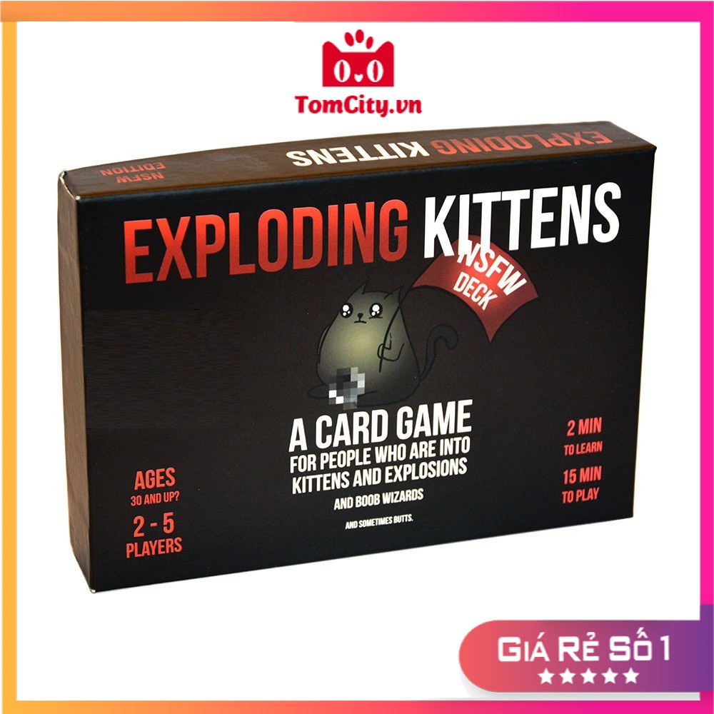 Mèo nổ Exploding Kittens - Phiên bản mèo nổ cảm tử (Mèo nổ đen)