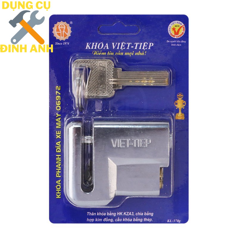 Khoá đĩa xe máy Việt Tiệp 06972 CHÍNH HÃNG