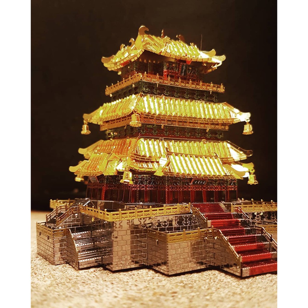 Mô hình 3D kim loại lắp ráp Piececool Lầu Quán Tước [Chưa lắp]