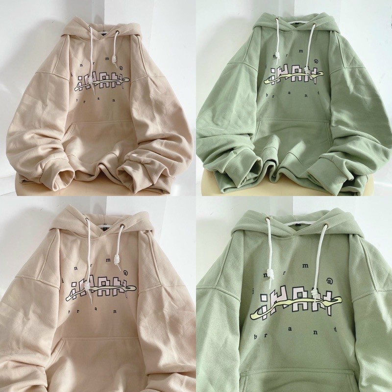 ÁO HOODIE - ÁO KHOÁC NỈ NGOẠI  HOOIDE MỚI in chữ Nổi INAM CAO CẤP