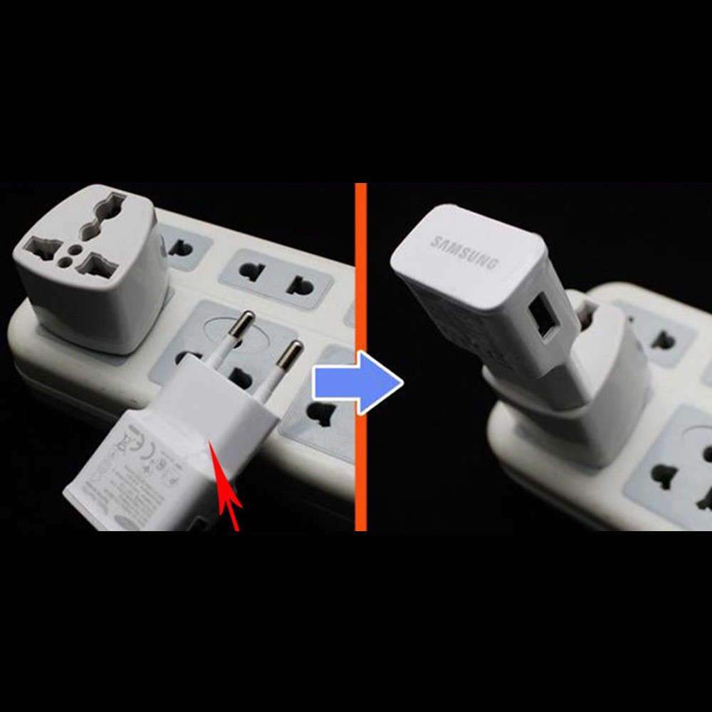 Phích cắm chuyển đổi đầu 3 chấu AC 10A/250V/800W