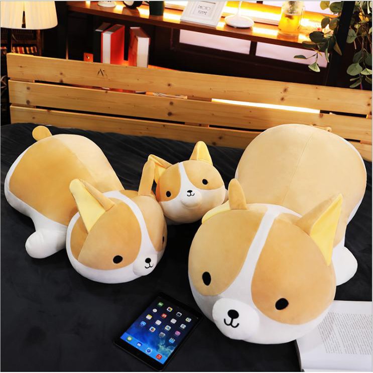 Gấu Bông Chó Corgi Nằm Mông To Siêu Dễ Thương