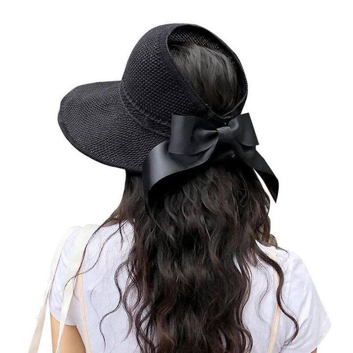 Mũ Cói Cuộn Vành Rộng