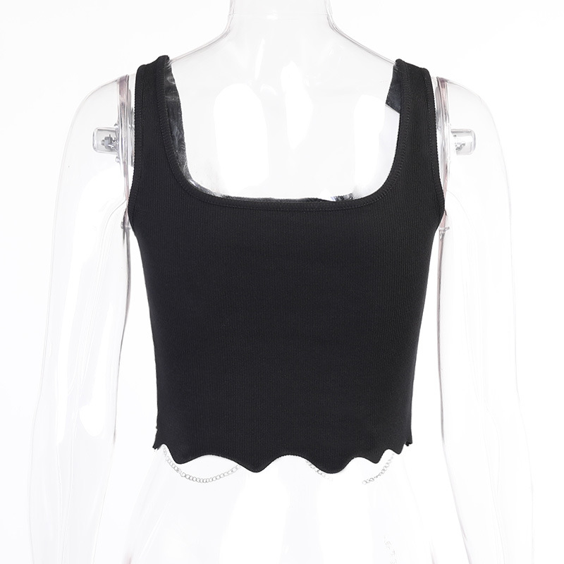 Áo Lửng Không Tay Cổ Chữ U Thời Trang Quyến Rũ Cho Nữ