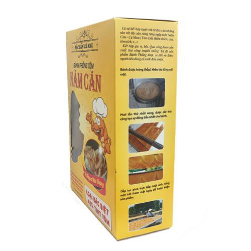 BÁNH PHỒNG TÔM NĂM CĂN hộp 500g (ĐẶC SẢN CÀ MAU, loại Đặc Biệt 45% thịt tôm)