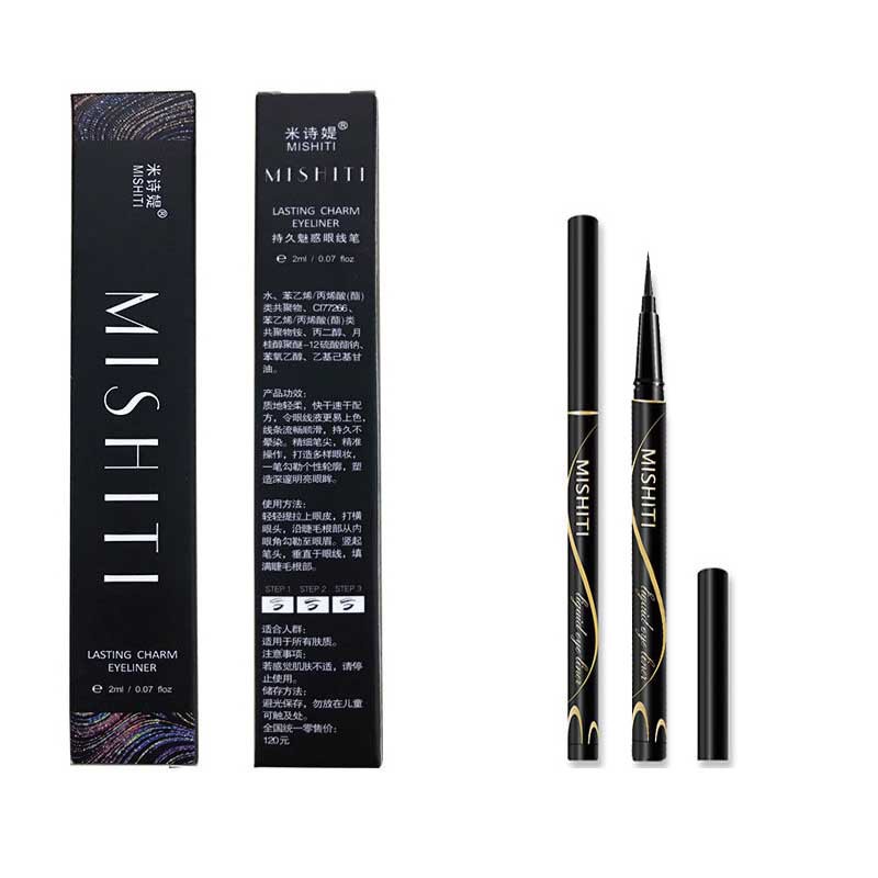 Kẻ mắt dạng lỏng Mishiti trang điểm mềm mại không nhòe chống nước và mồ hôi