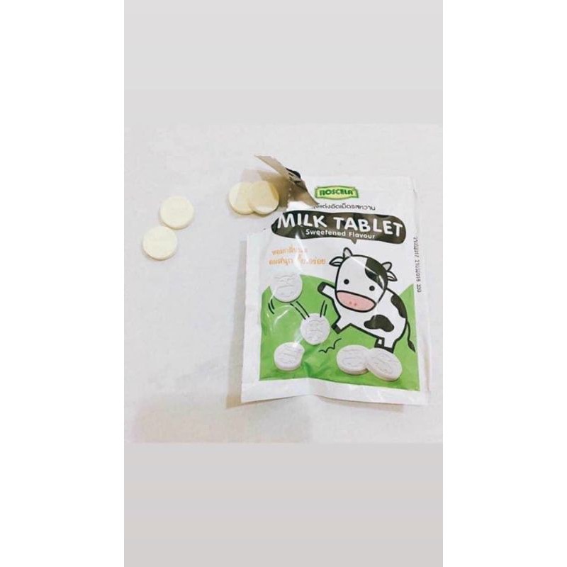 ht779 g Kẹo sữa bò Thái Lan Milk Tablet 🍼🍼Hàng Sẵn Shop - NOWSHIP