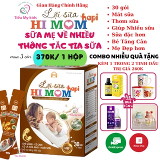 HI MOM Lợi Sữa HaPi, Hỗ Trợ tăng Tiết Sữa, Giảm Nguy Cơ Tắc Tuyến Sữa