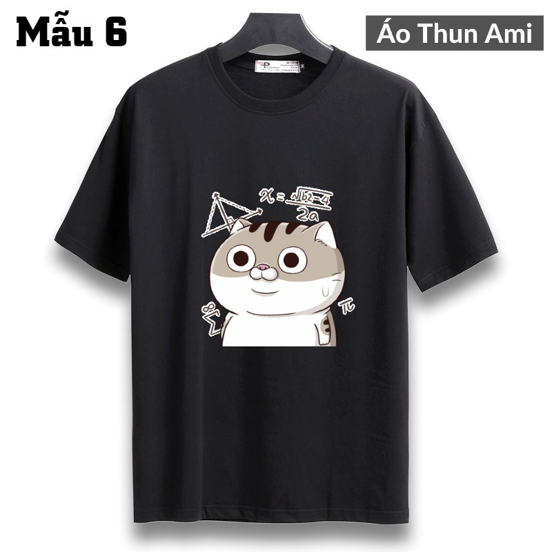 ⚡️FREESHIP⚡️Áo Thun Mèo Ami Bụng Bự Cực "CUTE" Mẫu Đen