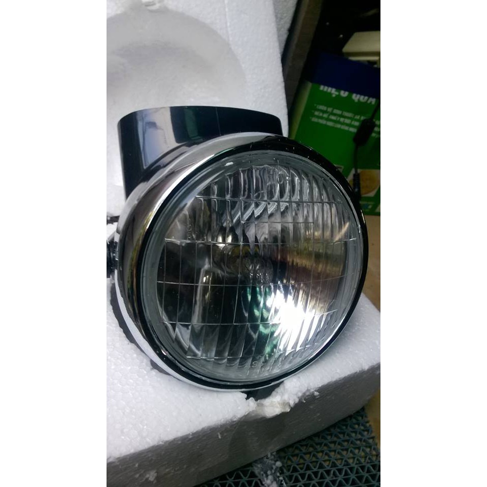 Gáo + chóa kiếng đèn trước cho honda 67- màu đen loại 1