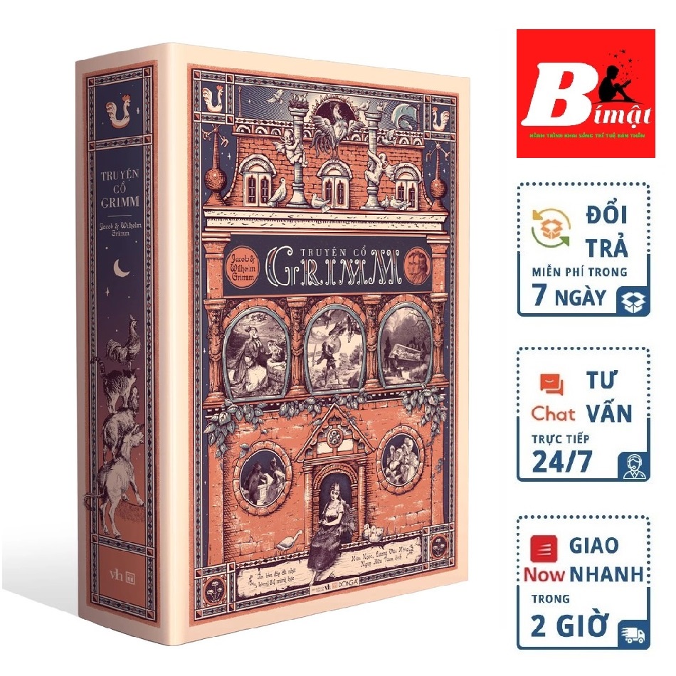 Sách - Truyện cổ Grimm (Ấn bản đầy đủ nhất kèm 184 minh hoạ của Philipp Grot Johann và Robert Leinweber)