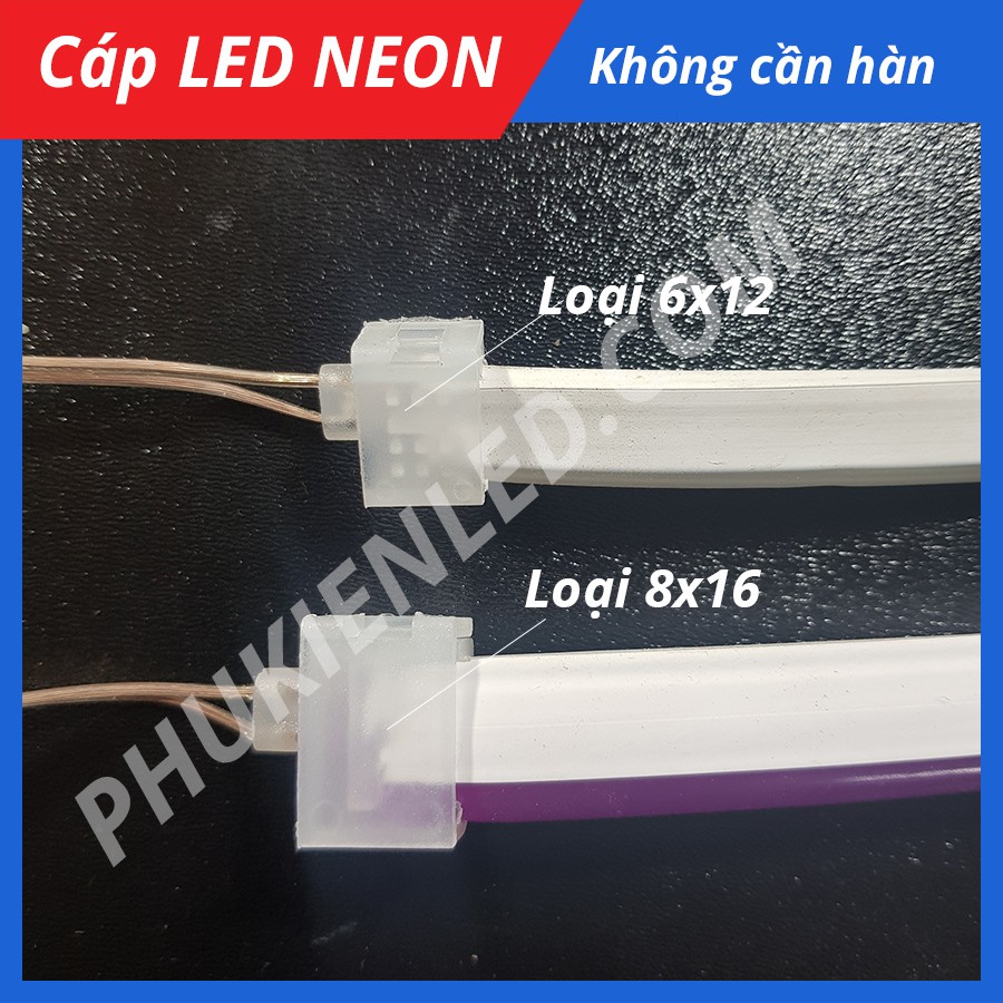 Đầu kết nối Led Neon không cần hàn chỉ cần ghim vô dây led neon | BigBuy360 - bigbuy360.vn
