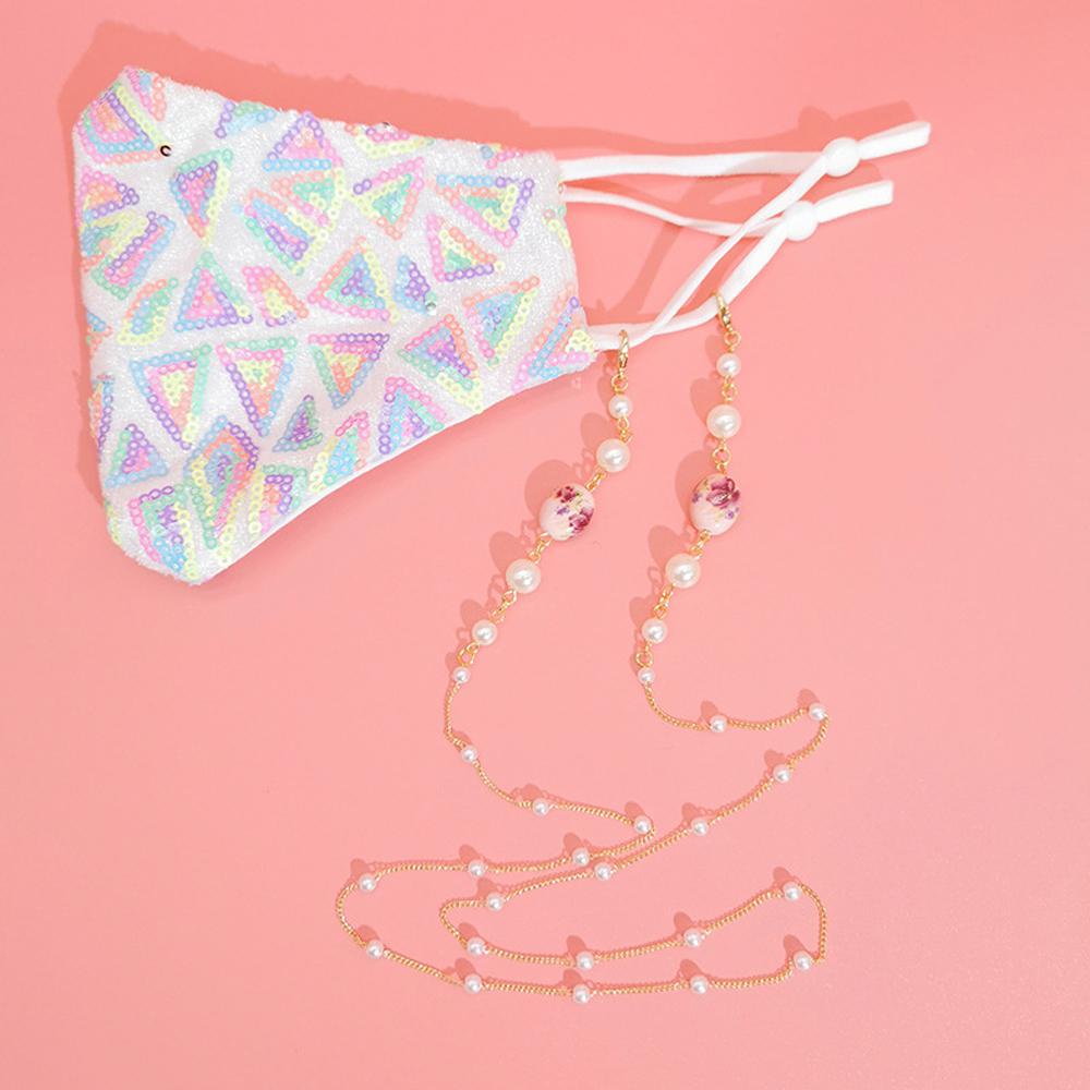 Dây Kẹp Kính Chống Thất Lạc VANES1|Mặt Nạ Đính Hạt Dạng Chuỗi Độc Đáo