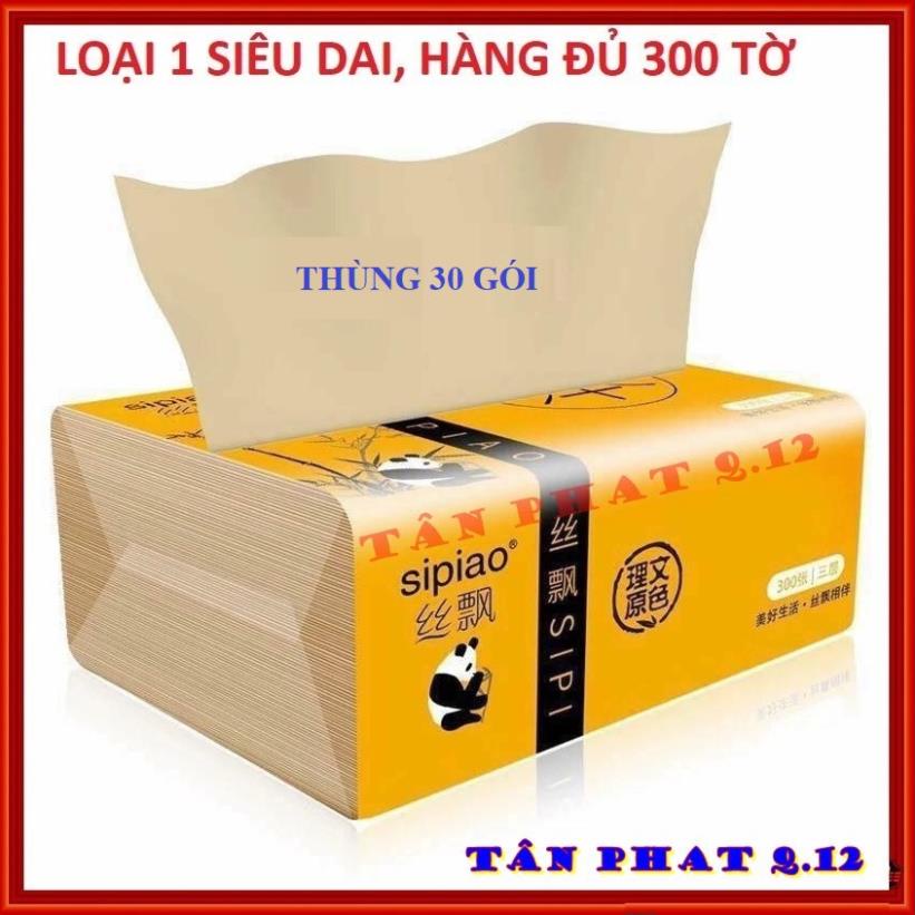 1 THÙNG GIẤY ĂN GẤU TRÚC SIPIAO (LOẠI 1, GÓI ĐỦ 30 TỜ)