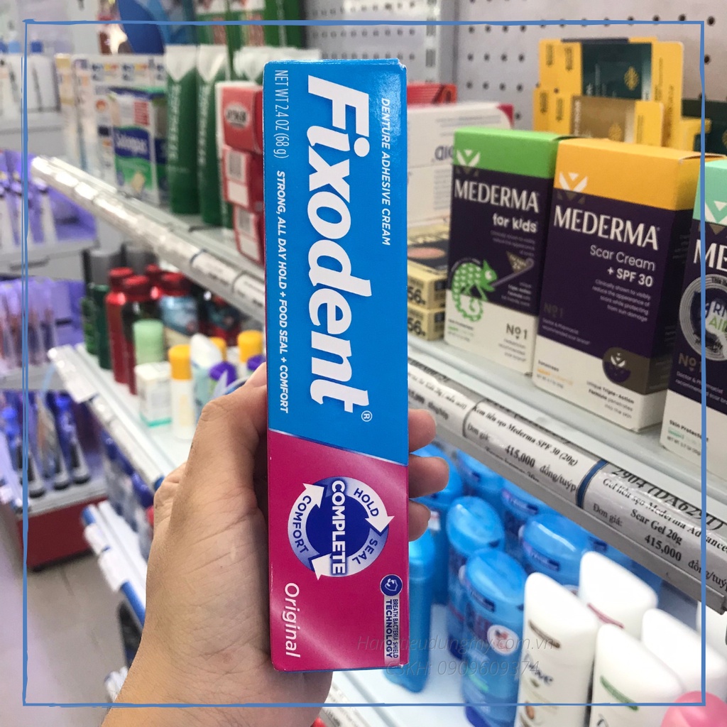 Keo Dán Hàm Răng Giả Fixodent Original 68g - Hàng mới date xa từ 2025